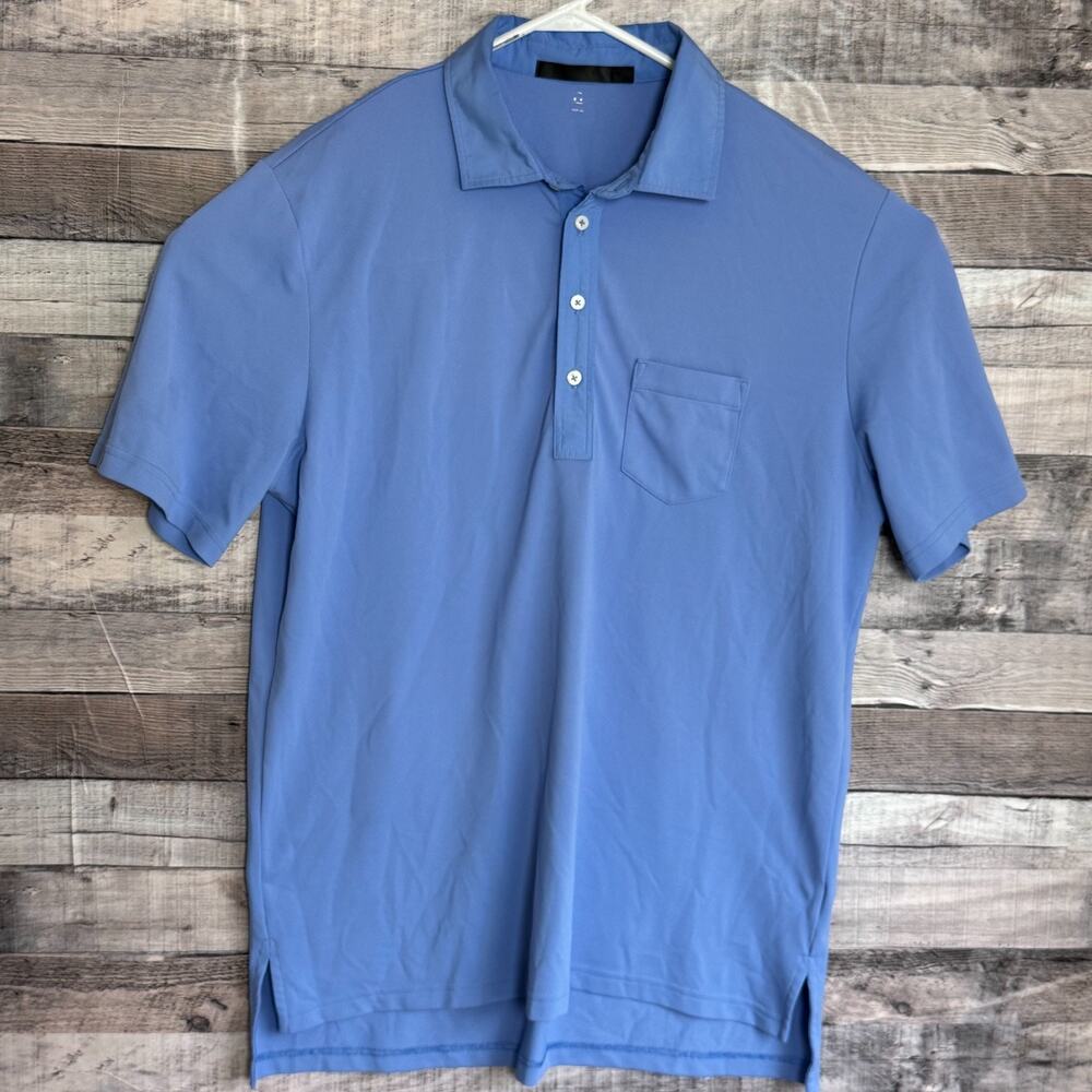 RLX Polo Ralph Lauren Polo Shirt Mens XL Blue Pocket Wicking Performance